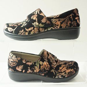 Alegria Lauryn Regal Copper Cross Strap Slip On Womens Shoes Size EU38  US 8-8.5